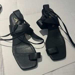 Free People lace up Heels